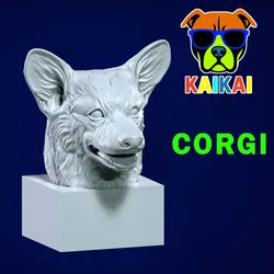 Characters & Creatures STL Descărcare - Head References Pembroke Welsh Corgi model - 3D print - Rubber Duck