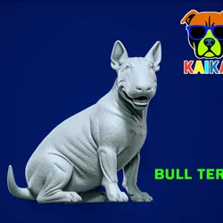 Characters & Creatures STL Download - Bull Terrier dog model - 3D printby Rubber Duck