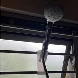 Fișiere pentru imprimante 3D | Fișier 3MF | hand held shower head bracket (hook to security bars)