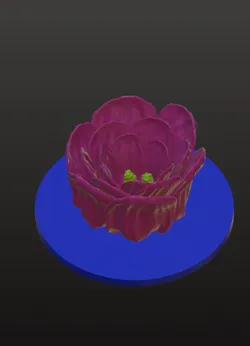 Flower decoration with base