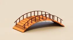 Low Poly Wooden Bridge