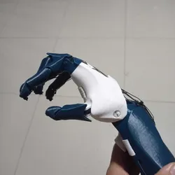 Mechanical hand prosthesis (wrist flexion)