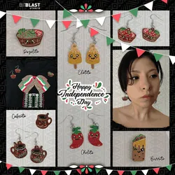 Mexico Independence Day Earrings & Pins