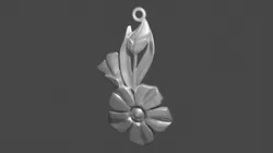 Pendant Periwinkle 3d print model 3D Print Model in Pendants 433906