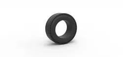 Rear tire of vintage dragster Version 3 Scale 1 to 25 3D Print Model in Vehicle 433716