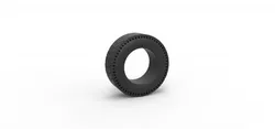 Rear tire of vintage dragster Version 6 Scale 1 to 25 3D Print Model in Vehicle 433720
