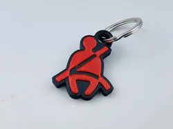 Seatbelt Warning Light KeyChain
