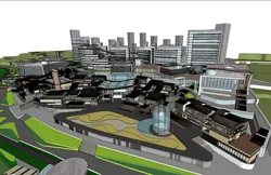 SU Model of Commercial Project Waterfront Hyundai