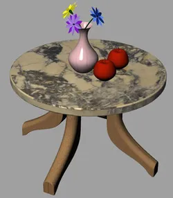 Table With Flowers