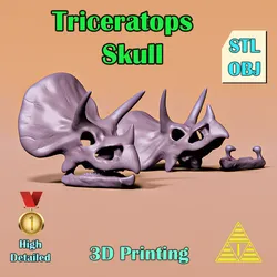 Triceratops Skull – 3D Printable Dinosaur Fossil Model