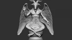 Baphomet Sculpture 01 3D Print Model in Sculpture 435296