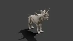 Demon with a goats head