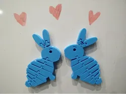 Flexi Rabbit with hidden magnets