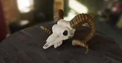 Goat skull pendant