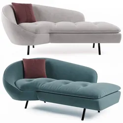 Homary Modern Chaise Longue Sofa