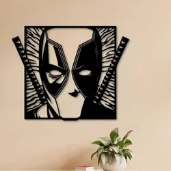 Home Decorations & Ornaments STL Download - dead pool  marvel comic wall artby Danu Pubudu
