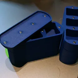 Magnetic Stackable Pill Container with 3 Compartments