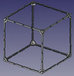 Modular Enclosure with Door and Hinges