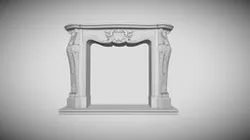 Rococo fireplace reconstructed