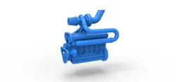Turbo straight-six engine Scale 1 to 25 3D Print Model in Vehicle 434216