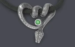 Twisted snake 3d printable model 3D Print Model in Pendants 435413