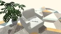 warm sofa chair for one person to take a break