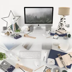 Workplace decorative set - home office