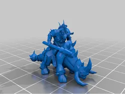 10mm minotaur rhinox riders (counts-as ogre kingdoms rhinox riders)