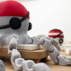 3D Printable Pirate Octopus Flexi