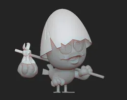 Calimero 3D Print Model in Animals 436835