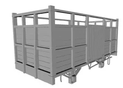 Cavan and Leitrim cattle wagon Open top modified with planked doors 1/35 scale