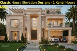 Classic 1 Kanal House Map – Elevation Design for Pakistan