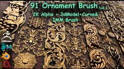 Freds 91 ORNAMENT Brush3DModelsAlpha Vol 1