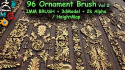 Freds 91 ORNAMENT Brush3DModelsAlpha Vol 2