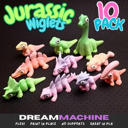 Jurassic Wiglets - 10 Pack