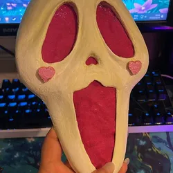 Kawaii kitty ghostface mask