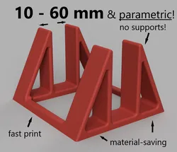 (parametric) customizable Vertical Laptop / Notebook /Mini-PC Stand
