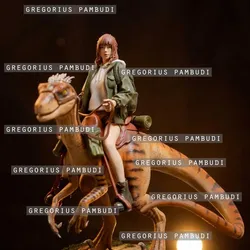 Raptor Rider Statue 3d Printable
