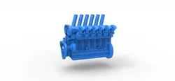 Straight-six engine Scale 1 to 25 3D Print Model in Vehicle 436401