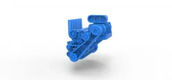Supercharged straight-six engine Scale 1 to 25 3D Print Model in Vehicle 436887