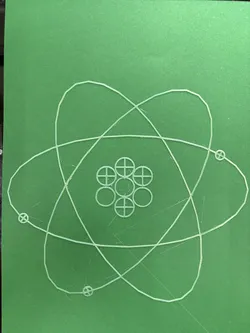 Tactile image: atom