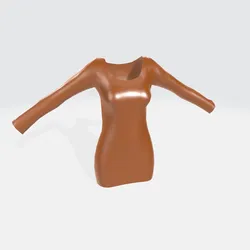 A short dress with long sleeves Free