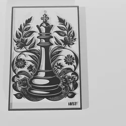 Chess First Poster Decor - Keychain Onecolor