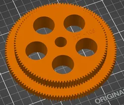 Doppelzahnrad 105-127 für Bernardo P600G, Double gear 105-127 for Bernardo P600G