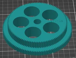 Doppelzahnrad 108-127 für Bernardo P600G, Double gear 108-127 for Bernardo P600G
