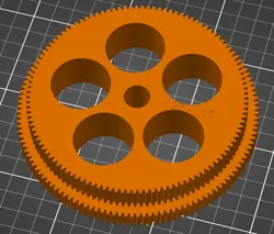 Doppelzahnrad 115-127 für Bernardo P600G, Double gear 115-127 for Bernardo P600G