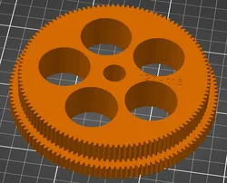 Doppelzahnrad 116-127 für Bernardo P600G, Double gear 116-127 for Bernardo P600G