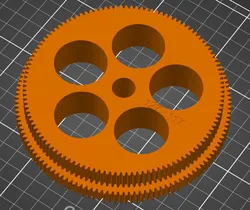 Doppelzahnrad 117-127 für Bernardo P600G, Double gear 117-127 for Bernardo P600G