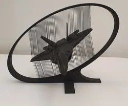 F-22 Raptor - String art display - Face