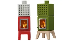 Fireplace Stove Cubi Stack wood